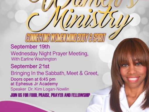 Women’s Ministry Weekend – Sept 22 (Jacksonville, FL)